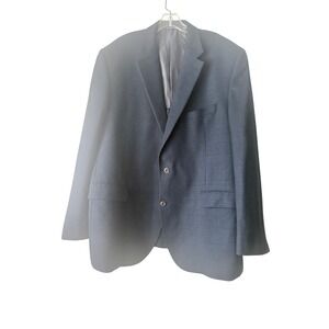 Jack Victor Blazer Men Size 46 Blue Super 110s Wool Sport Coat Italy